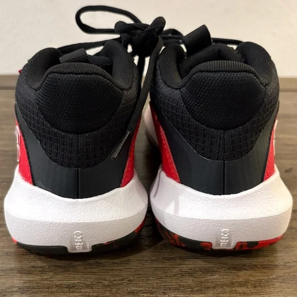 NEW [Under Armour] Lockdown 7 Black/Red/White Athletic Sneakers Shoes Youth 3.5 - Picture 8 of 12